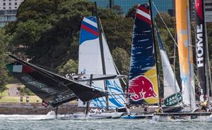Day two racing - 2015 Extreme Sailing Series photo copyright Lloyd Images taken at  and featuring the  class