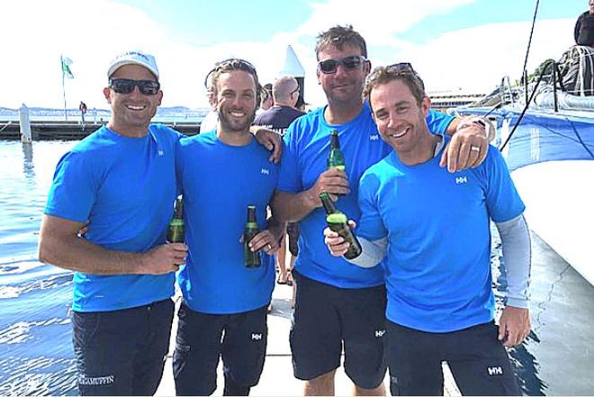 Ragamuffin 100's 18ft Skiff connection.  From left Tom Clout, Jack Macartney. - 2016 JJ Giltinan 18ft Skiff Championship © Frank Quealey /Australian 18 Footers League http://www.18footers.com.au