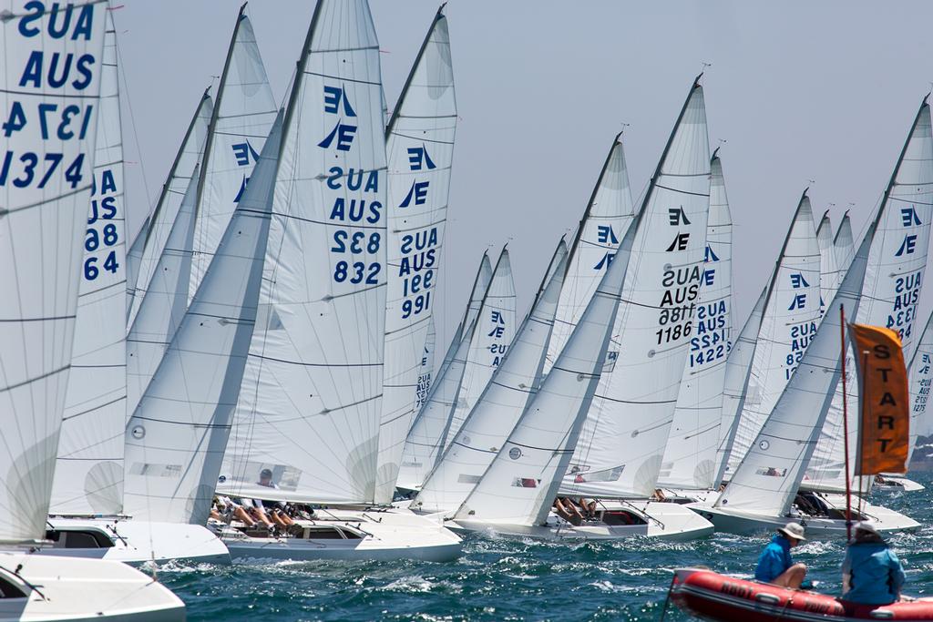 Wall of Etchells – there were some great starts today! - 2016 Etchells Australian Championship © Kylie Wilson Positive Image - copyright http://www.positiveimage.com.au/etchells