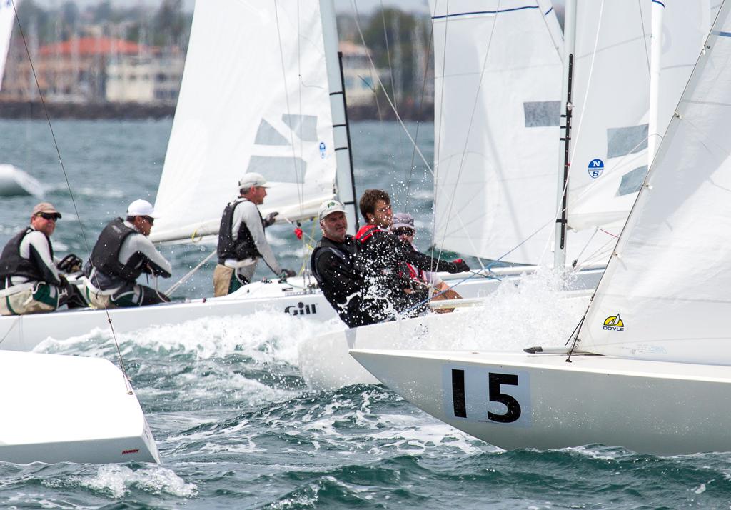Race Five winners, Whisper, right in amongst it. - 2016 Etchells Australian Championship photo copyright Kylie Wilson Positive Image - copyright http://www.positiveimage.com.au/etchells taken at  and featuring the  class