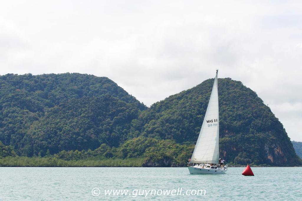 Chantique at the top mark. Royal Langkawi International Regatta 2016. photo copyright Guy Nowell http://www.guynowell.com taken at  and featuring the  class