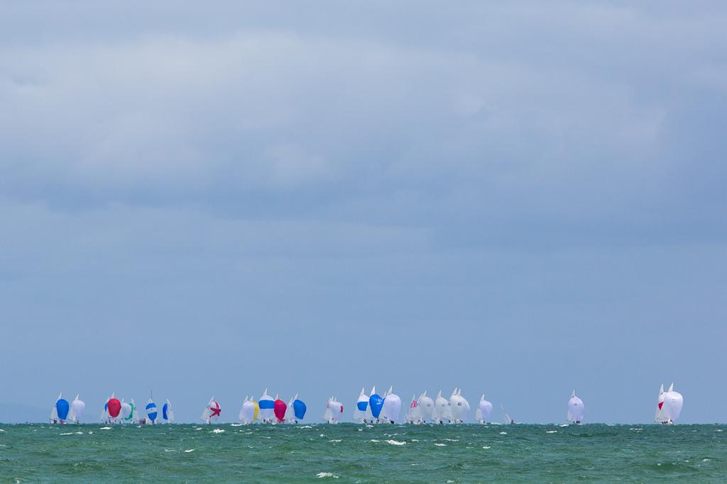 Always make a space for a pic of a fleet of kites, especially when they’re colourful!  - 2016 Etchells Australian Championship photo copyright Kylie Wilson Positive Image - copyright http://www.positiveimage.com.au/etchells taken at  and featuring the  class