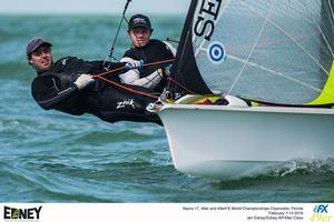 Nathan Outteridge (NSW) and Iain Jensen (NSW) - 2016 Nacra 17, 49er and 49erFX World Championships in Clearwater, Miami photo copyright Jen Edney taken at  and featuring the  class