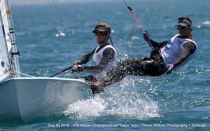 Day 3 - 2016 470 African Championships photo copyright Peter Mayo taken at  and featuring the  class