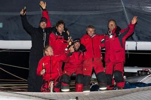 IDEC SPORT completes the adventure after 47 days, 14 hours and 47 minutes - 2015 Jules Verne Trophy photo copyright Jean-Marie Liot / DPPI / IDEC http://www.trimaran-idec.com/ taken at  and featuring the  class