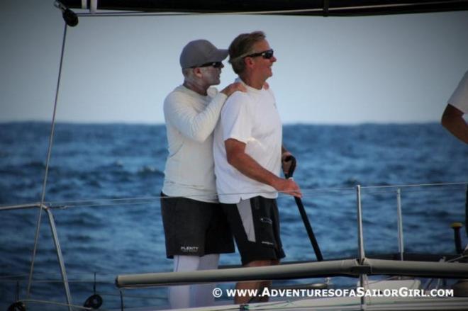 Terry Hutchinson congratulates Alex Roepers on a brilliant come back in race nine (10th to third) © Adventures of a Sailor Girl
