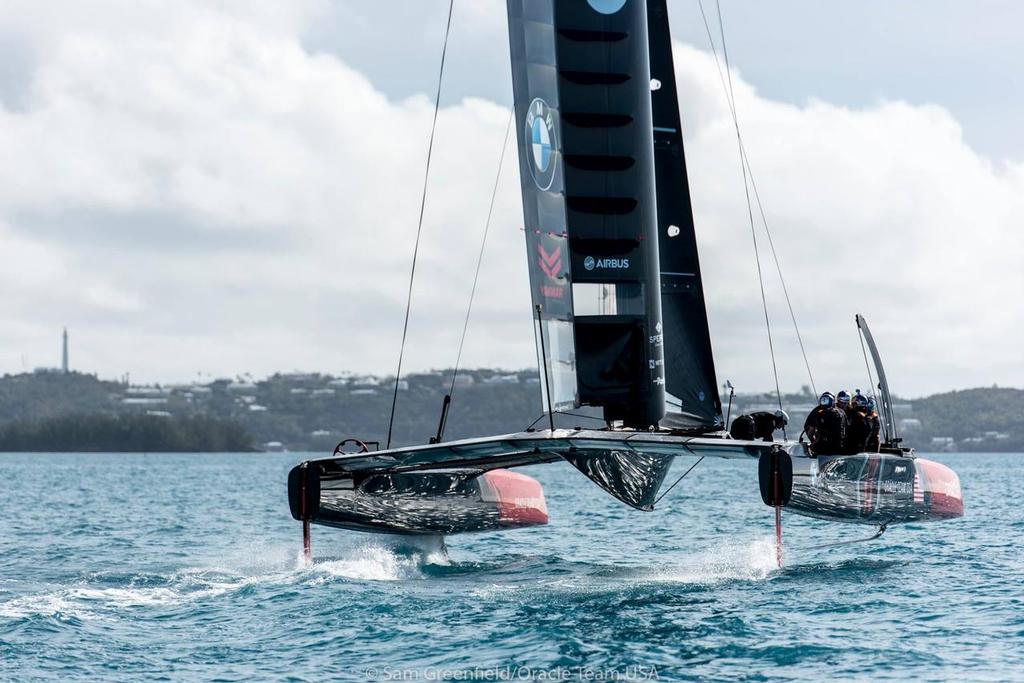 Oracle Team USA sail their Test Boat AC45S - 3,  in Bermuda photo copyright Oracle Team USA media taken at  and featuring the  class