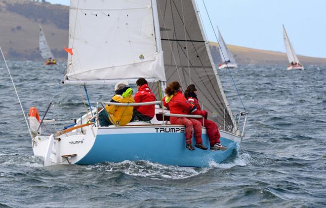 Bellerive Yacht Club's Ian Stewart sailed Trumps to a close win in Division 3 of the IOR CUp. © Peter Watson
