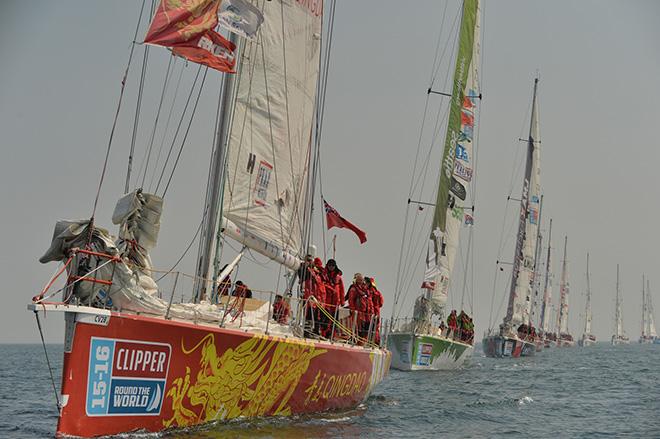 Seattle Pacific Challenge - Qingdao leads Parade of Sail © Claire Glancy