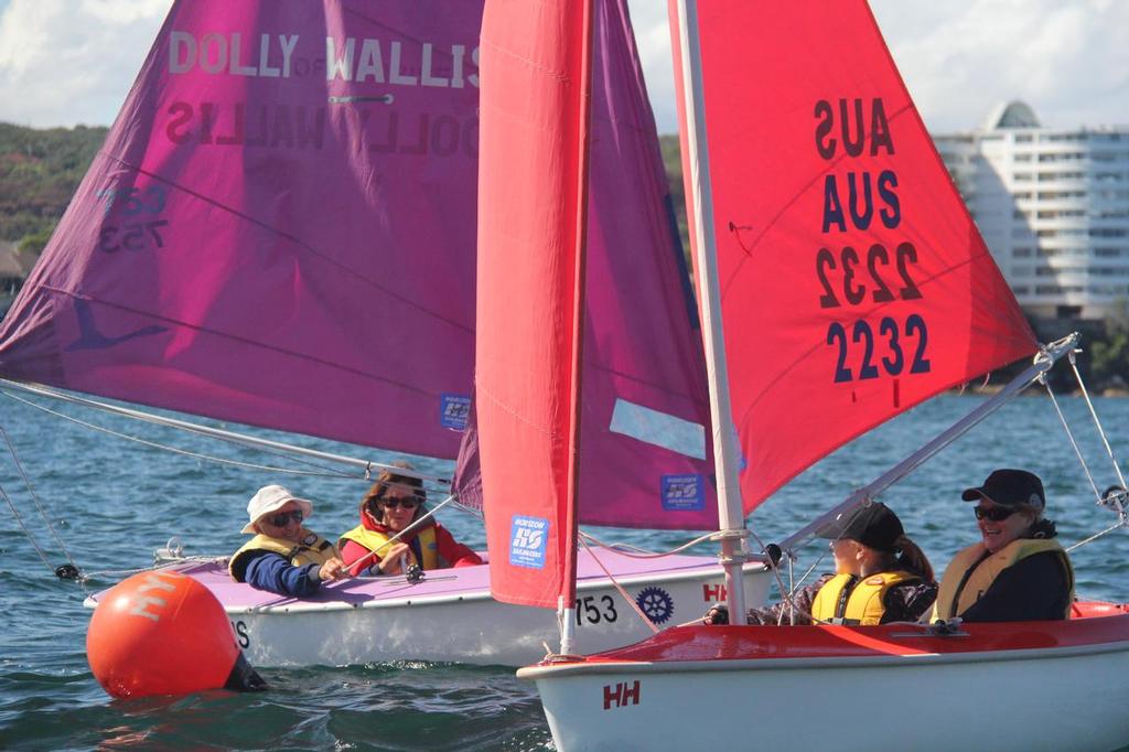 access at the top mark - manly yacht club helly hansen womens challenge 2016 sat 19th photo copyright Ken Terrens taken at  and featuring the  class