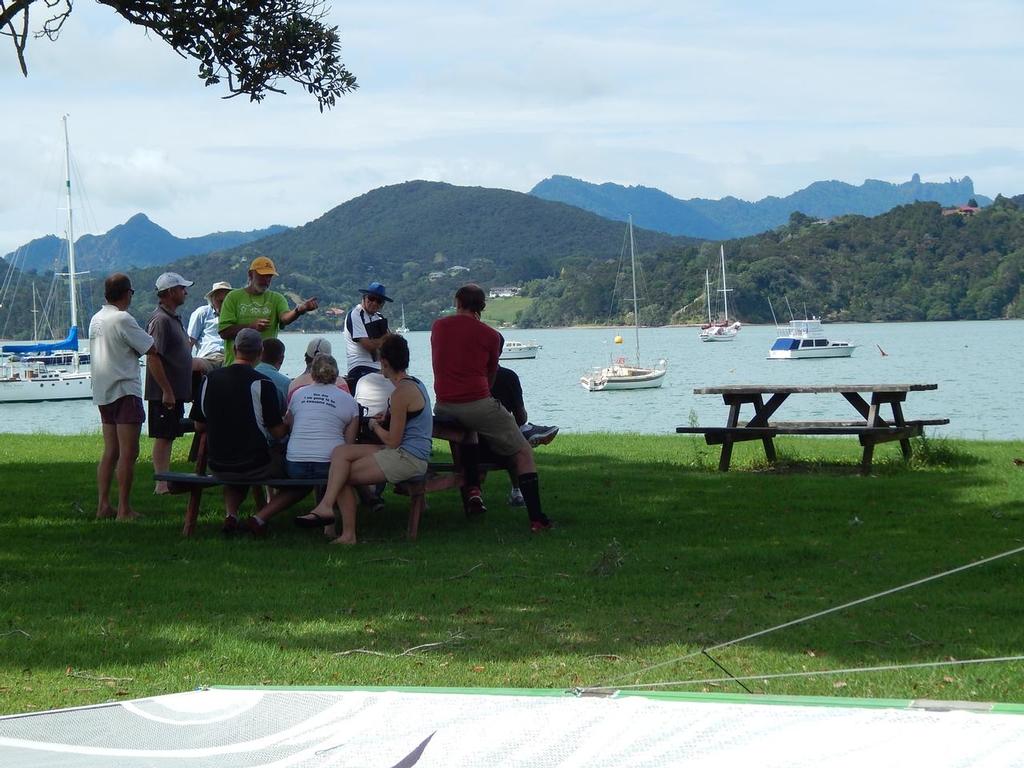 Cruisy briefing with a view - 2016 Sanders Cup photo copyright Ruth WCC taken at  and featuring the  class