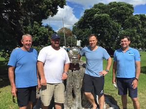  4 competitors here already have their names on the trophy:  Peter Lester (NZ) 1975, Frankston YC, Melbourne, AUS Dan Bush (NZ) 2001, Worser Bay, Wellington, NZ Mark Jackson (AUS) 2003, St Kilda, Melbourne, AUS Ben Morrison (NZ) 2012, Wakatere BC, Auckland NZ - Day 2 - 2016 OK Interdominion, Manly photo copyright NZ OK Dinghy Assoc taken at  and featuring the  class