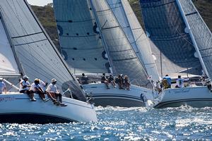 PHS close racing up the beat - 2016 Sydney Harbour Regatta photo copyright Andrea Francolini taken at  and featuring the  class