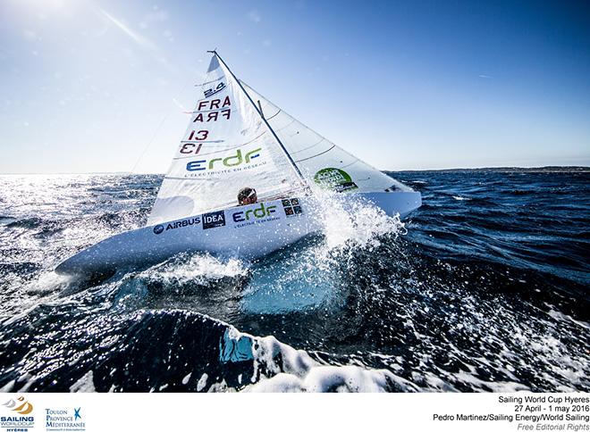 Damien Seguin - 2016 Sailing World Cup - Hyeres © Pedro Martinez / Sailing Energy http://www.sailingenergy.com/
