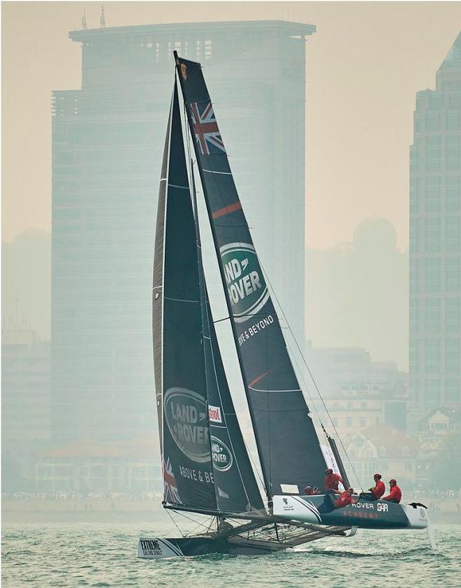 Land Rover BAR Academy in action on the penultimate day of racing in Qingdao, China © Aitor Alcalde Colomer