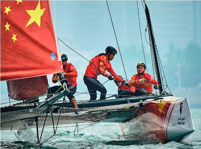 Chinese-flagged One secured their first race win of the season on home waters in Qingdao, China © Aitor Alcalde Colomer