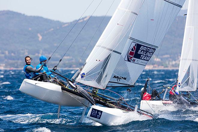 GBR - Ben Saxton-Nicola Groves (Nacra 17). A better foiling boat plus the IOC’s agreement on Mixed Teams would assure its survival in 2020 © Richard Langdon/British Sailing Team