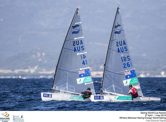Lilley and Tweddell - 2016 Sailing World Cup - Hyeres © Pedro Martinez / Sailing Energy http://www.sailingenergy.com/