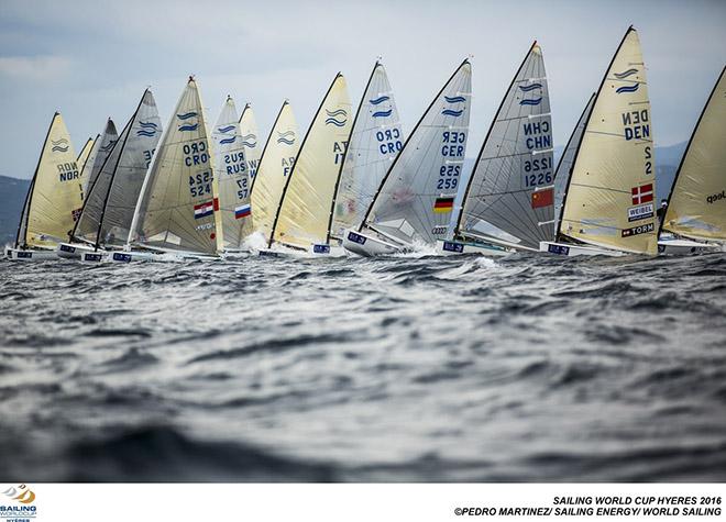 Start race 7 - 2016 Sailing World Cup - Hyeres © Pedro Martinez / Sailing Energy http://www.sailingenergy.com/