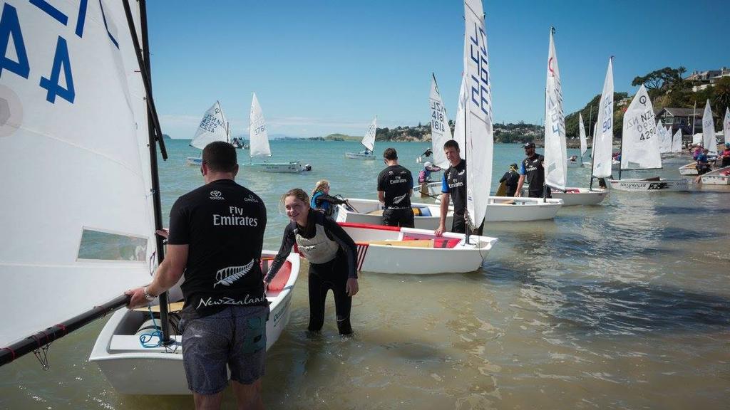 12888785 1213945255297191 1997285890099895548 o - Emirates Team NZ at the Toyota NZ Optimist Nationals photo copyright Hamish Hooper/Emirates Team NZ http://www.etnzblog.com taken at  and featuring the  class