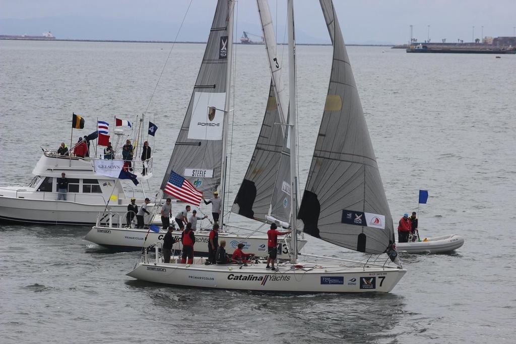 Chris Steele (NZL) vs Scott Dickson (USA/NZL) - Semi-Finals, 2016 Congressional Cup photo copyright Long Beach Yacht Club http://www.lbyc.org taken at  and featuring the  class