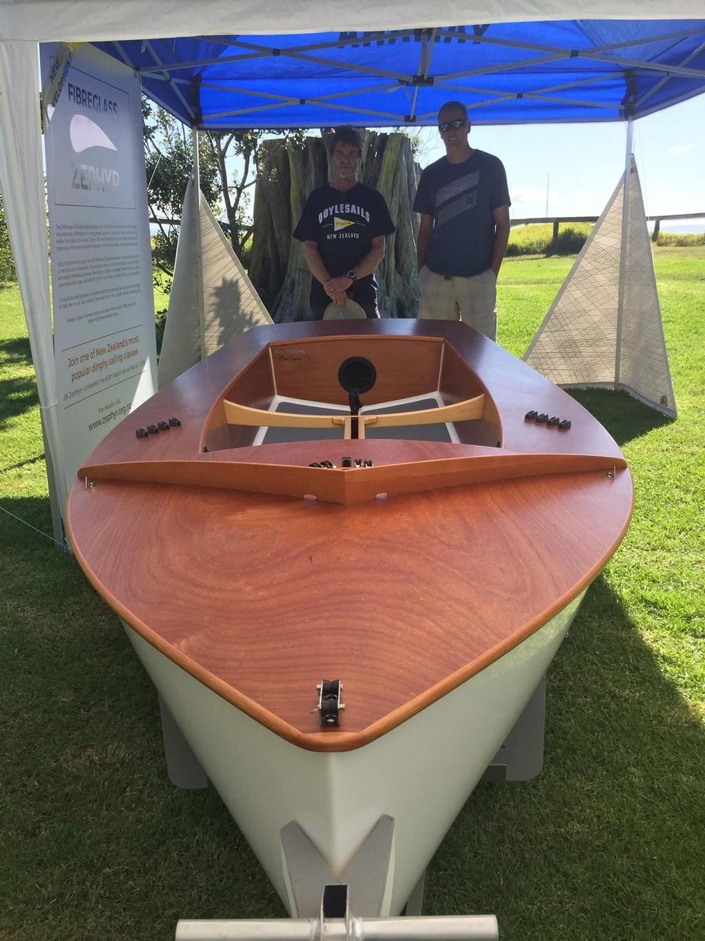 New Glass hull - 60th Zephyr Nationals - Manly, April 2016 © Zephyr Owners Association