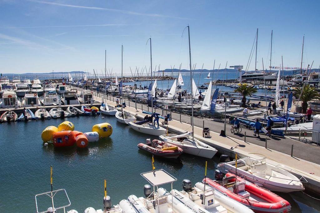Marina and course area - 2016 Sailing World Cup Hyeres © World Sailing