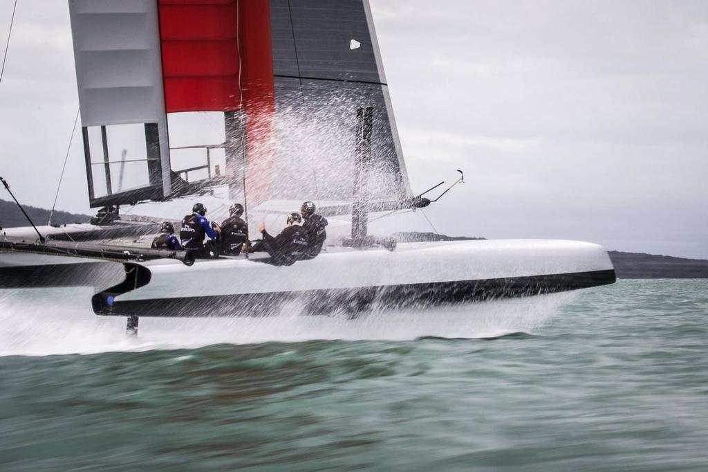 - - Emirates Team NZ - Waitemata Harbour, April 2016 photo copyright Emirates Team New Zealand http://www.etnzblog.com taken at  and featuring the  class