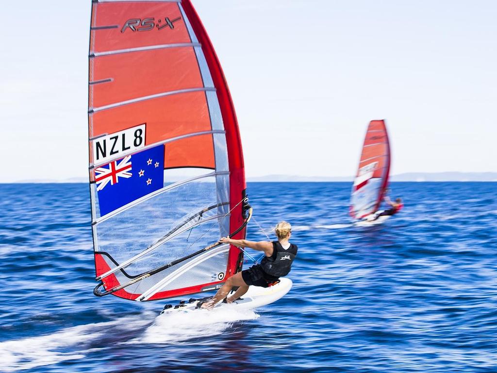 Natalia Kosinska (NZL) - Womens RSX - World Sailing Cup Hyeres Day 2 photo copyright Pedro Martinez / Sailing Energy / World Sailing taken at  and featuring the  class
