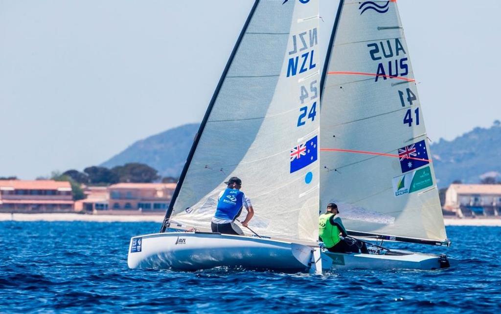 Finn - Sailing World Cup Hyeres - Day 3 photo copyright Yachting NZ/Sailing Energy http://www.sailingenergy.com/ taken at  and featuring the  class