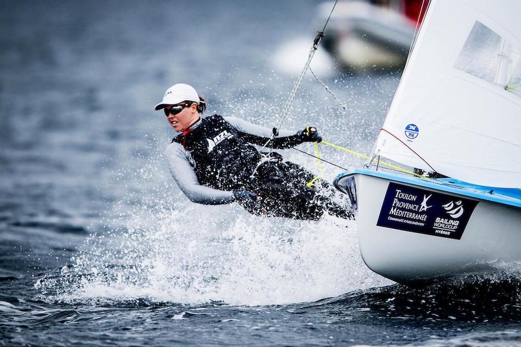 Polly Powrie (NZL) - 470 Women - Medal Racing - Sailing World Cup Hyeres photo copyright Pedro Martinez / Sailing Energy / World Sailing taken at  and featuring the  class