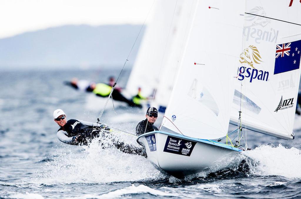 Jo Aleh and Polly Powrie (NZL) - 470 Women - Medal Racing - Sailing World Cup Hyeres photo copyright Pedro Martinez / Sailing Energy / World Sailing taken at  and featuring the  class