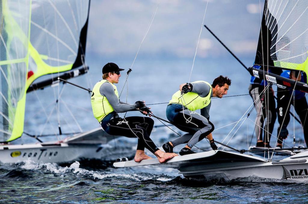 Peter Burling and Blair Tuke (NZL) - Gold Medal winners 49er  - Medal Racing - Sailing World Cup Hyeres photo copyright Pedro Martinez / Sailing Energy / World Sailing taken at  and featuring the  class