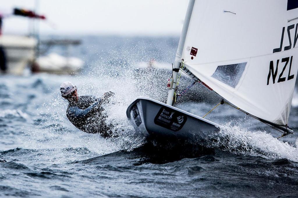 (NZL) Mens Laser - Medal Racing - Sailing World Cup Hyeres photo copyright Pedro Martinez / Sailing Energy / World Sailing taken at  and featuring the  class