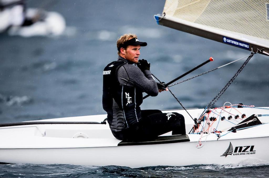 Josh Junior (NZ) - Finn  - Medal Racing - Sailing World Cup Hyeres photo copyright Pedro Martinez / Sailing Energy / World Sailing taken at  and featuring the  class
