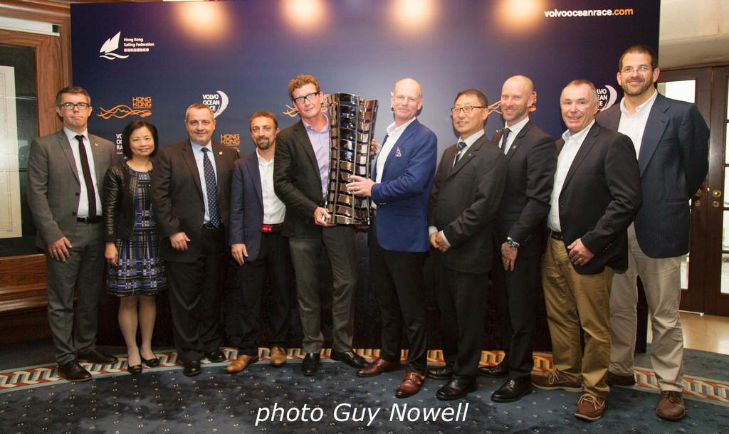 Volvo Ocean Race 2017-18. This is what it's all about. HK Stopover Press Announcement. photo copyright Guy Nowell http://www.guynowell.com taken at  and featuring the  class