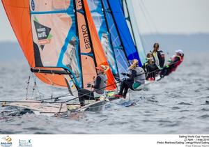 Saskia Tidey in action photo copyright Pedro Martinez / Sailing Energy / World Sailing taken at  and featuring the  class