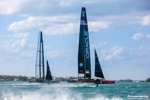 Artemis Racing and AC45 Turbo together with Oracle team USA photo copyright Sander van der Borch / Artemis Racing taken at  and featuring the  class
