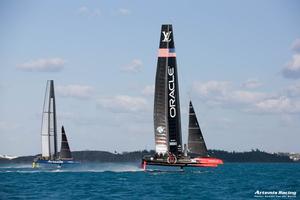 Artemis Racing and AC45 Turbo together with Oracle team USA photo copyright Sander van der Borch / Artemis Racing taken at  and featuring the  class