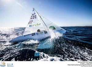Damien Seguin - 2016 Sailing World Cup - Hyeres photo copyright Pedro Martinez / Sailing Energy http://www.sailingenergy.com/ taken at  and featuring the  class