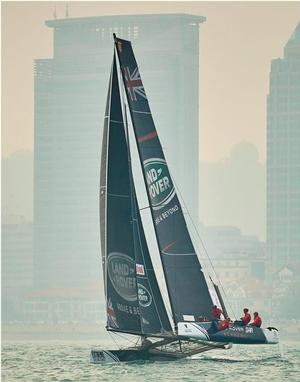 Land Rover BAR Academy in action on the penultimate day of racing in Qingdao, China photo copyright Aitor Alcalde Colomer taken at  and featuring the  class
