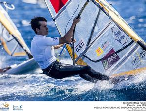 Piotr Myszka - 2016 Sailing World Cup - Hyeres photo copyright  Jesus Renedo / Sailing Energy http://www.sailingenergy.com/ taken at  and featuring the  class