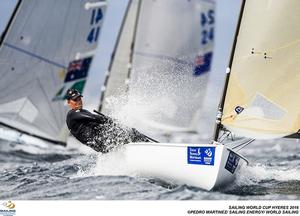 Anders Pdersen - 2016 Sailing World Cup - Hyeres photo copyright Pedro Martinez / Sailing Energy http://www.sailingenergy.com/ taken at  and featuring the  class