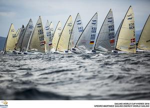 Start race 7 - 2016 Sailing World Cup - Hyeres photo copyright Pedro Martinez / Sailing Energy http://www.sailingenergy.com/ taken at  and featuring the  class