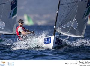Oliver Tweddell - 2016 Sailing World Cup - Hyeres photo copyright Pedro Martinez / Sailing Energy http://www.sailingenergy.com/ taken at  and featuring the  class