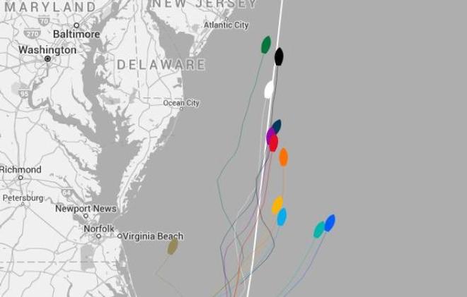 Current positions - Clipper Race – LMAX Exchange – Race of The Americas © Clipper Ventures