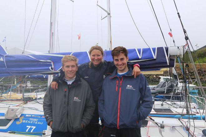 Three British Rookies Will Harris, Mary Rook and Hugh Brayshaw will compete in the 2016 Solitaire Bompard - Le Figaro © Artemis Offshore Academy