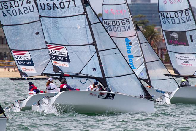 US national team SKUD-18 athletes will compete for a Rio 2016 berth in Medemblik, the Netherlands this week. © Teri Dodds / World Sailing