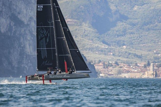 Malizia - Yacht Club Monaco training on Lake Garda. - 2016 GC32 Racing Tour © Jacopo Salvi