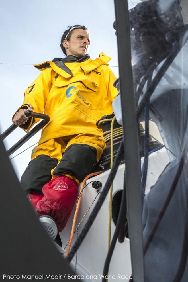 Aboard his 60-foot boat, Didac Costa recently sailed 1500 miles alone - 2016 Vendée Globe © Manuel Medir / Barcelona World Race